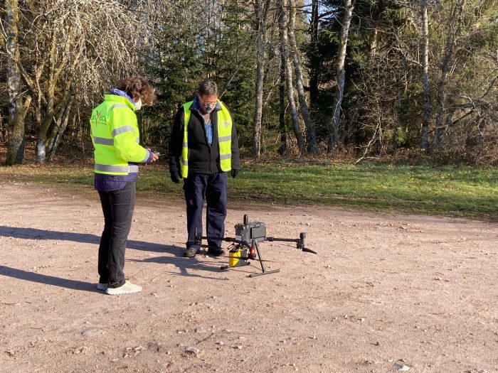 Opération Lidar sur le site Natura 2000