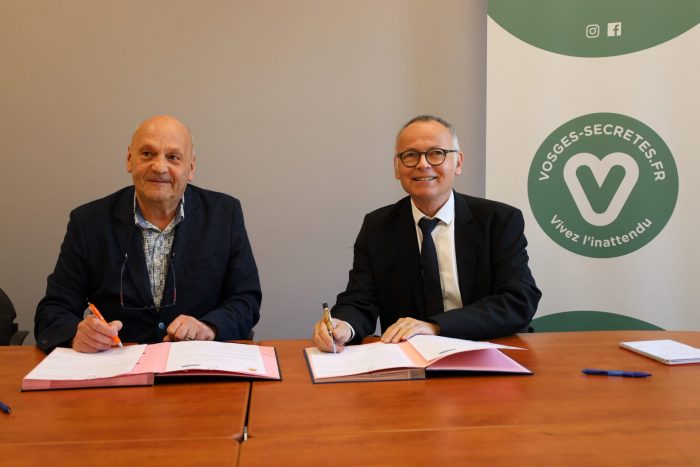 Signature convention partenariat Initiative Hautes Vosges